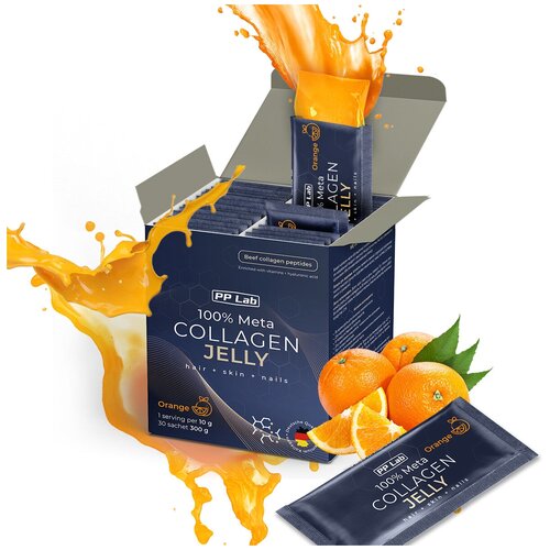 PP Lab Collagen / Натуральный коллаген желе с витаминами и гиалуроновой кислотой, 30 саше, вкус 