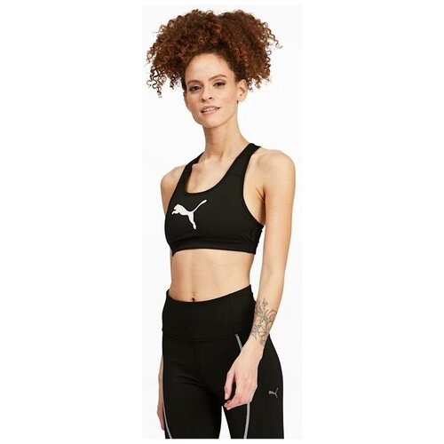 фото Топ беговой puma mid impact 4keeps graphic bra pm w black (us:l)