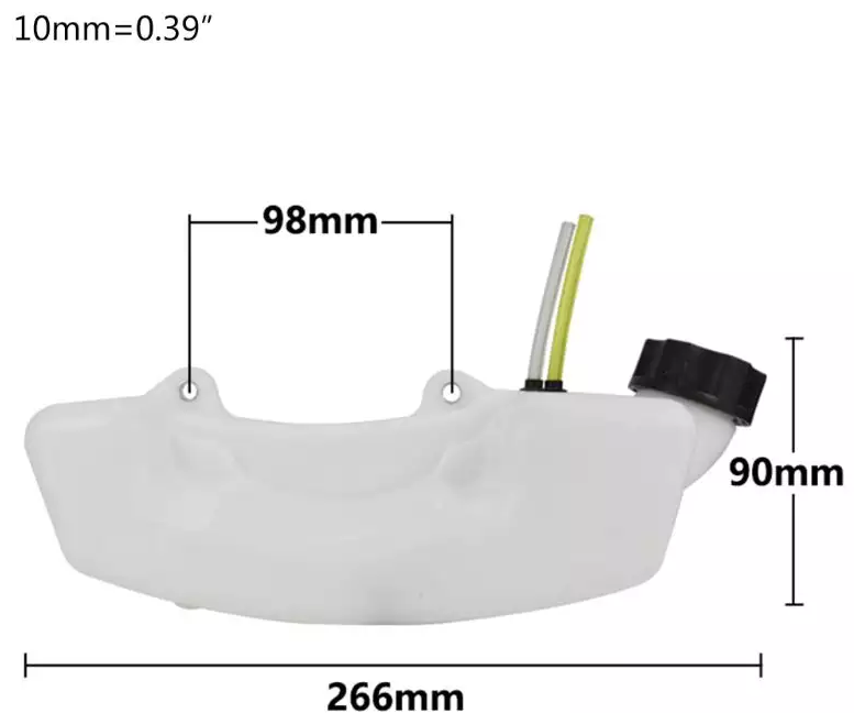 Бензобак для триммера с объемом двигателя 43-52 см3 - фотография № 3