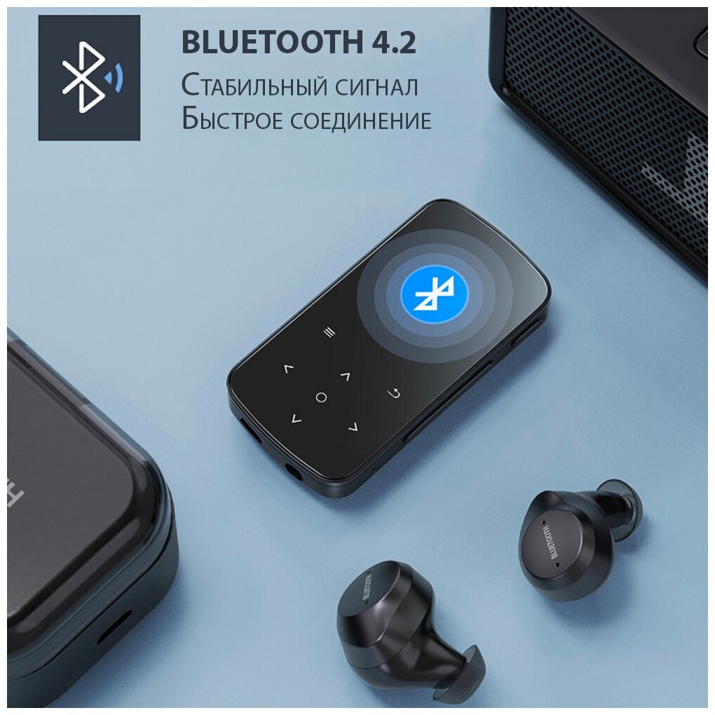 HiFi плеер BENJIE M9 с клипсой 32 Гб Bluetooth