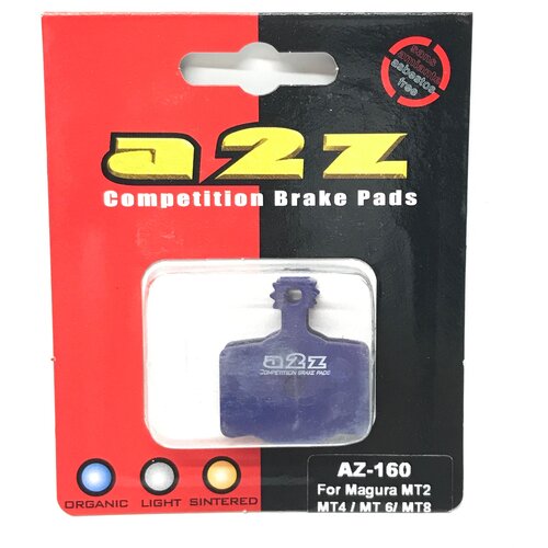 Тормозные колодки a2z Organic Pads AZ-160 Magura 2011 MT2/MT4/MT6/MT8 bicycle disc brake pads for magura mt2 mt4 mt6 mt8 caliper 4 pairs sport ex class resin