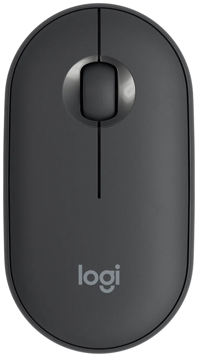 Мышь LOGITECH Pebble M350, беспроводная, USB, синий [910-005719] - фото №1