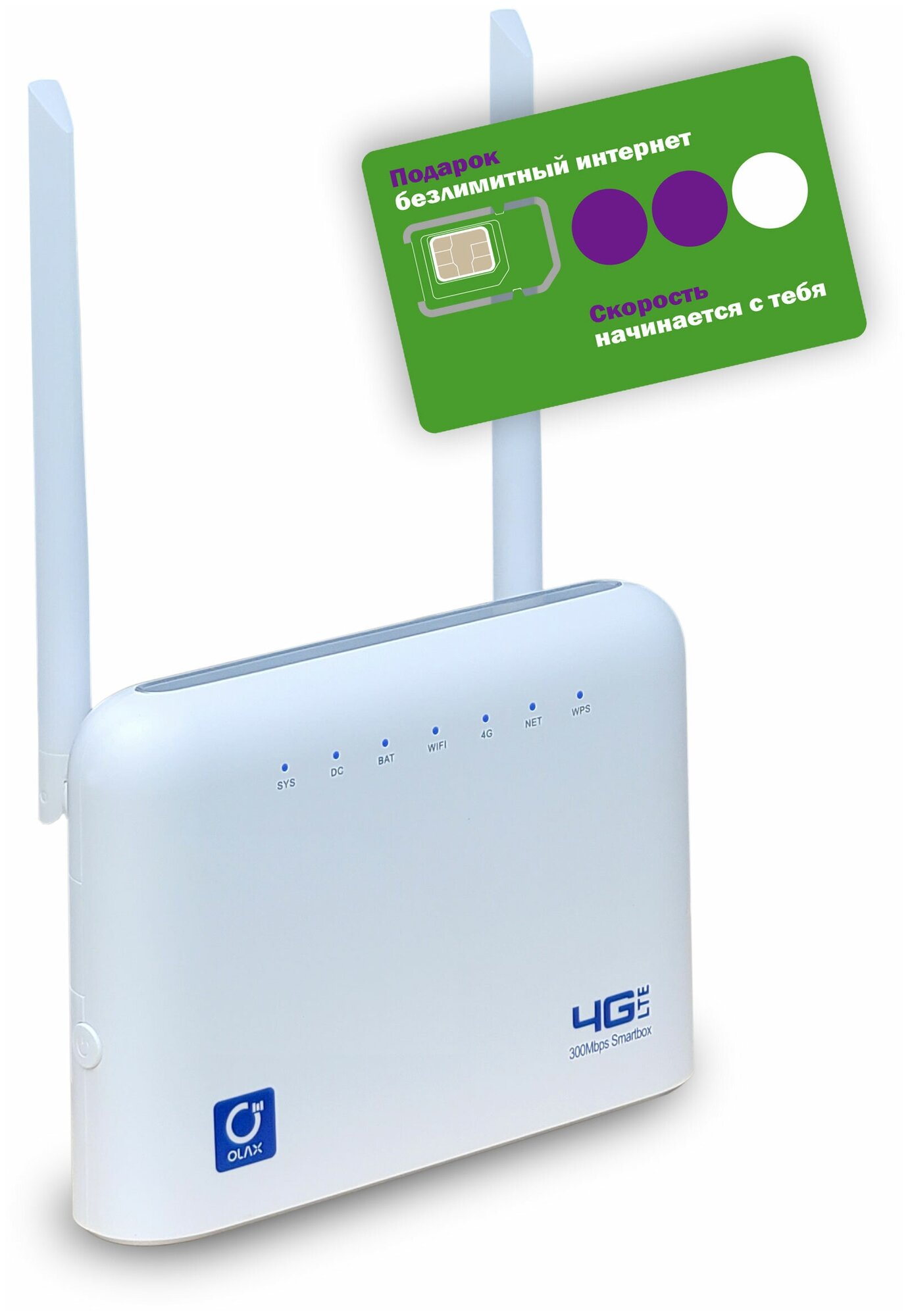4G Wi-Fi роутер OLAX AX7 PRO - со встроенным модемом для сим-карт любых операторов