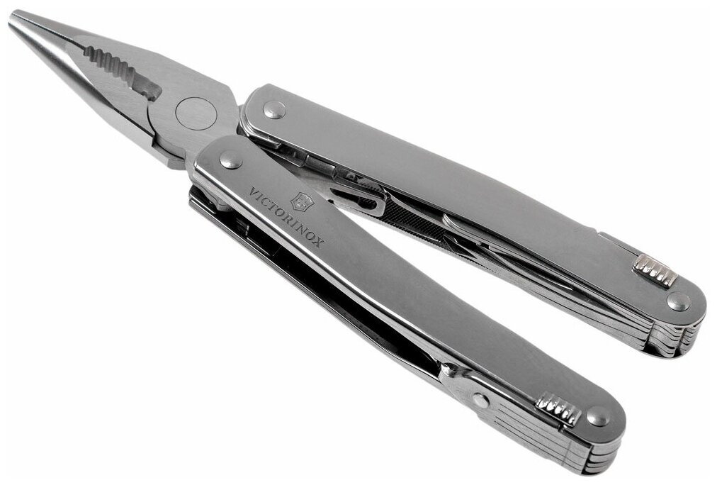 Мультитул VICTORINOX SwissTool Spirit X, 35 функций, серебристый [3.0235.l] - фото №18