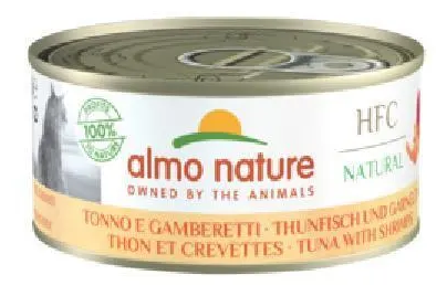 Almo Nature Консервы для кошек с Тунцом и Креветками (Natural - Tuna and Shrimps) 150г 0.15 кг - фотография № 1