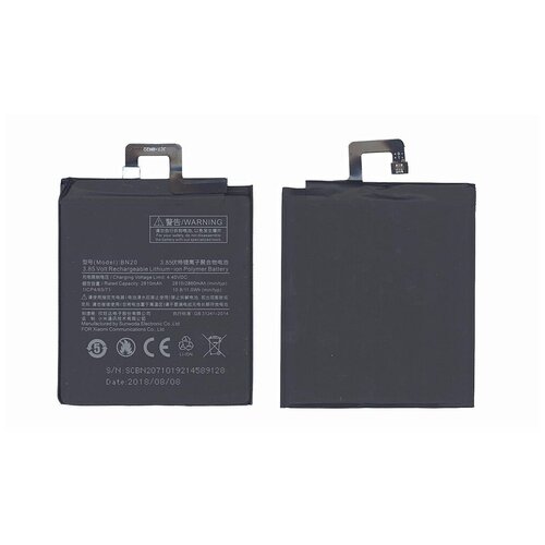 Аккумуляторная батарея BN20 для Xiaomi 5C ( Ch.Version ) 2850mAh / 11.0Wh 3,85V аккумуляторная батарея ibatt 3000mah для xiaomi mi 6x m1804d2sg m1804d2se m1804d2sc m1804d2st mi 6x dual sim mi 6x dual sim td lte mi a2 dual sim global