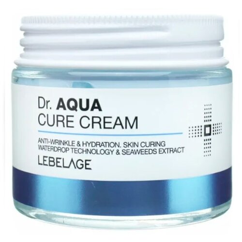 Lebelage Dr. Aqua Cure Cream Крем для лица с экстрактом бурых водорослей 70 мл кремы для лица lebelage крем для лица с экстрактом водорослей для обезвоженной кожи dr aqua cure cream