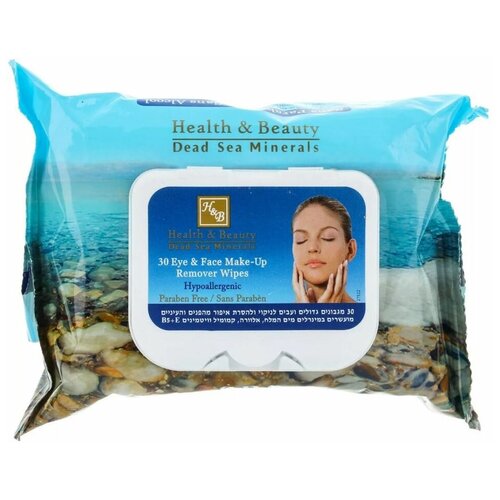 Салфетки Health & Beauty Eye & Face Make-up remover Wipes , 30 шт