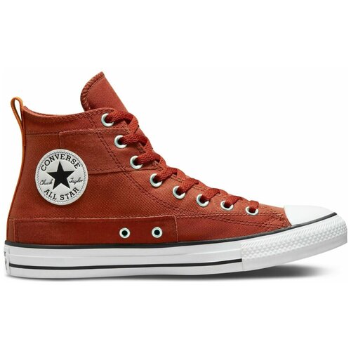 фото Кеды converse chuck taylor all star, демисезон/лето, повседневные, высокие, размер 6us (39eu), коричневый