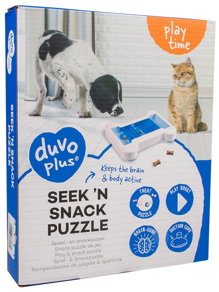DUVO+ Развивающая игрушка - головоломка для животных пластиковая "Косточка", 24.5x20x4.5 (Бельгия) - фото №2
