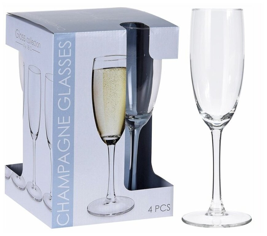 фото Набор бокалов "Виниссимо", стекло, 5х20.5 см, 4 штуки, Koopman International