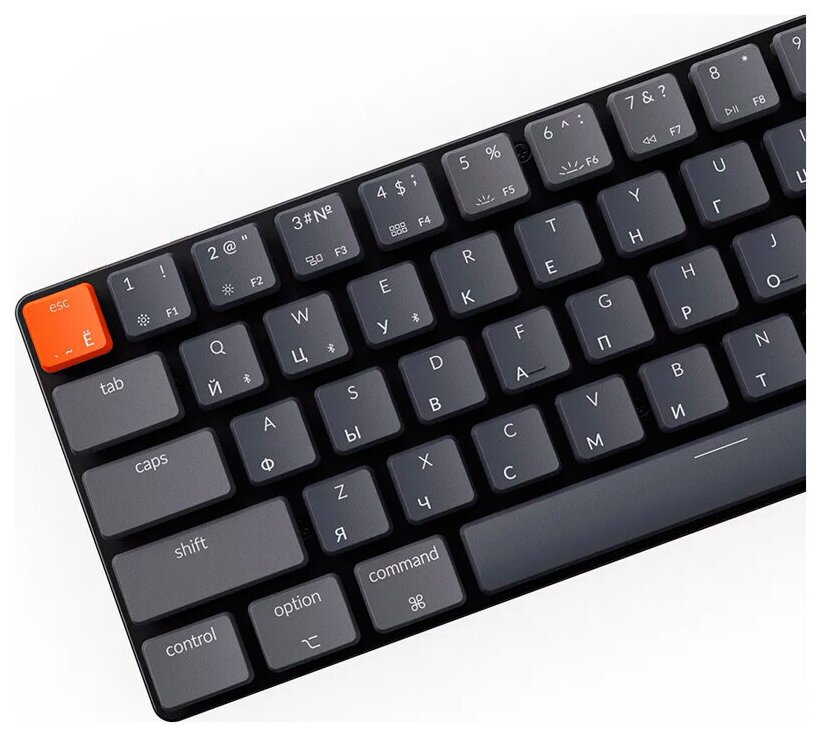 Беспроводная механическая ультратонкая клавиатура Keychron K7 с русской раскладкой 68 клавиши RGB подсветка Red Switch