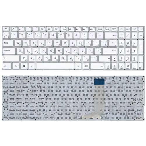 Клавиатура keyboard OKNBO-6122US0Q для ноутбука Asus X756U X756UJ X756UQ X756UV X756U X756 P756 P756U белая без рамки горизонтальный Enter 905₽