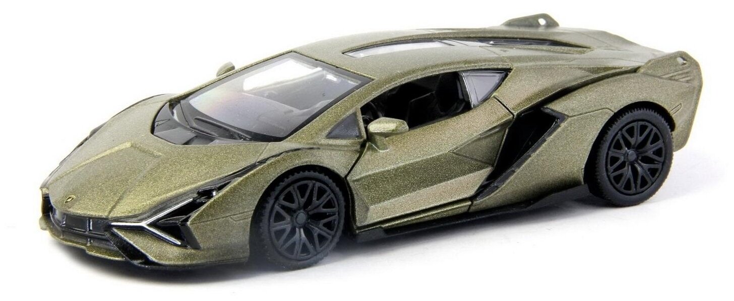 Машина металлическая RMZ City 1:32 Lamborghini Sian, инерционная, оливковый матовый цвет - Uni Fortune [554983M(A)]