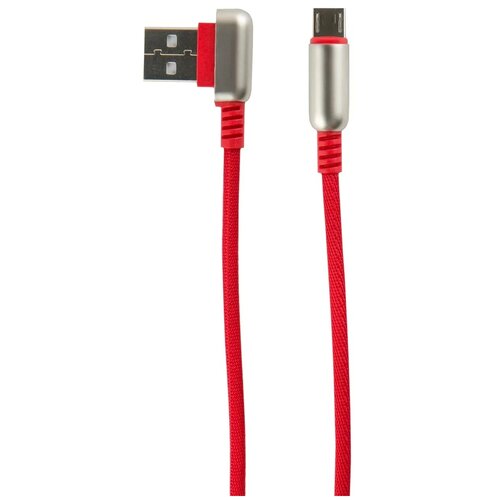 Кабель Red Line Loop USB - Micro USB, 1 м, красный аксессуар red line loop usb microusb black ут000016351