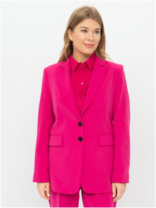 Пиджак Gerry Weber, средней длины, размер 40 / M, розовый