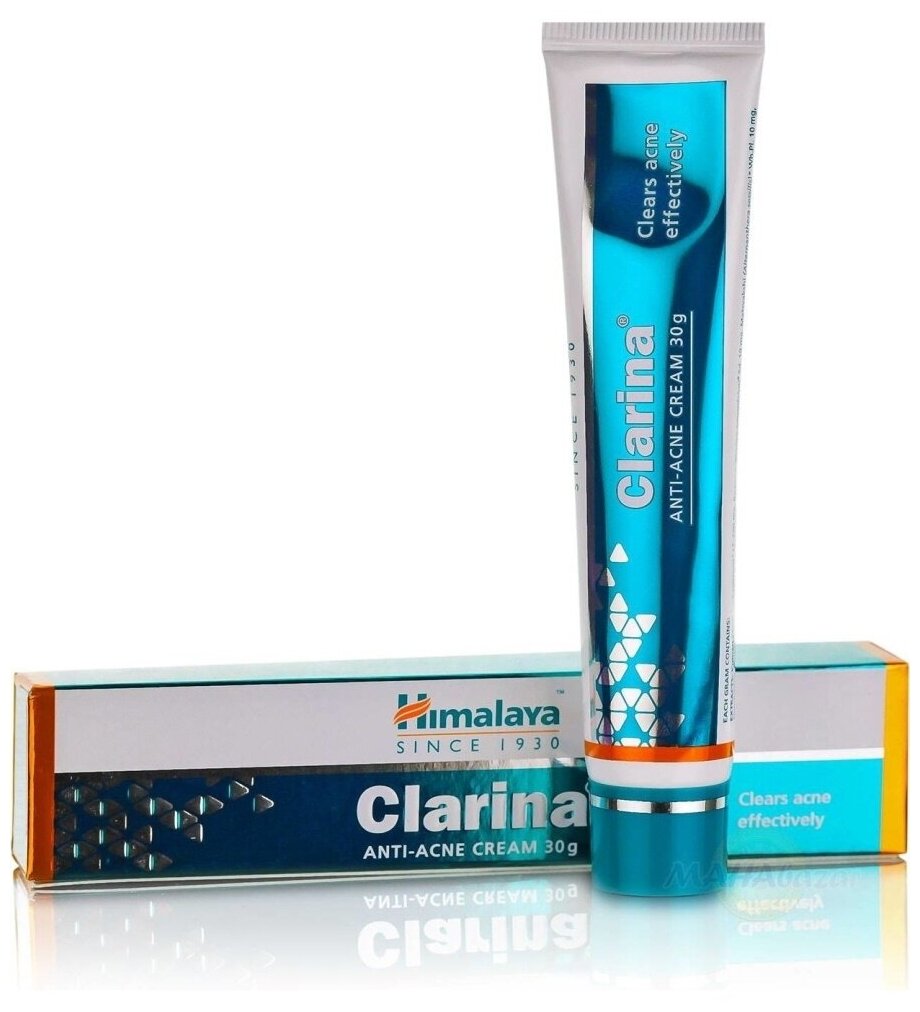 Clarina Anti-Acne Cream/Кларина, крем от прыщей и угревой сыпи, 30 г