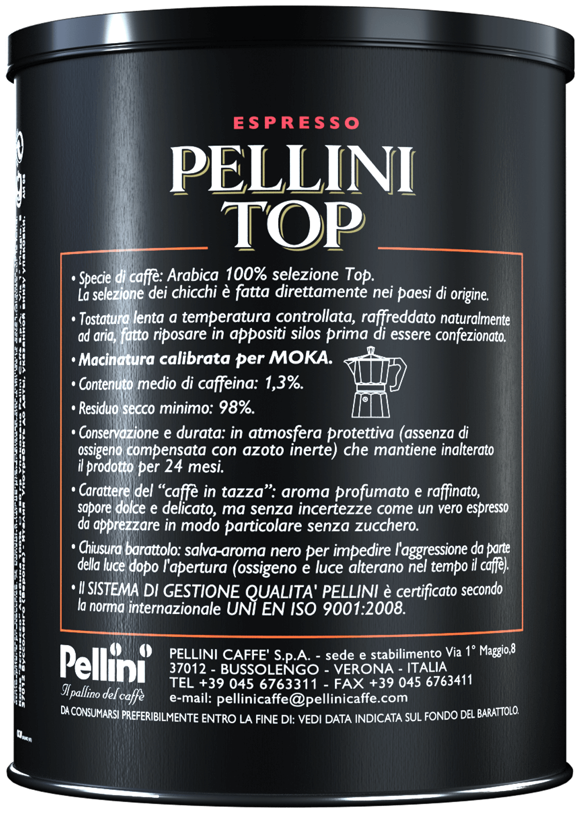 Кофе молотый Pellini Top (Топ) ж/б, 2x250г - фотография № 2