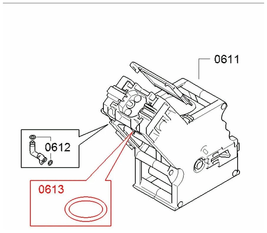 Комплект уплотнителей для кофемашины Bosch + силиконовая смазка OKS 1110 в шприце 5 гр - фотография № 3