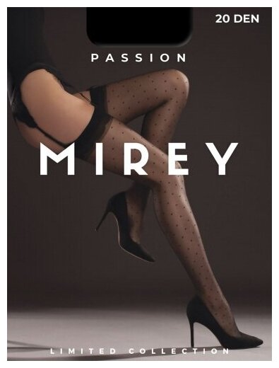 Чулки  Mirey Passion, размер 4, черный