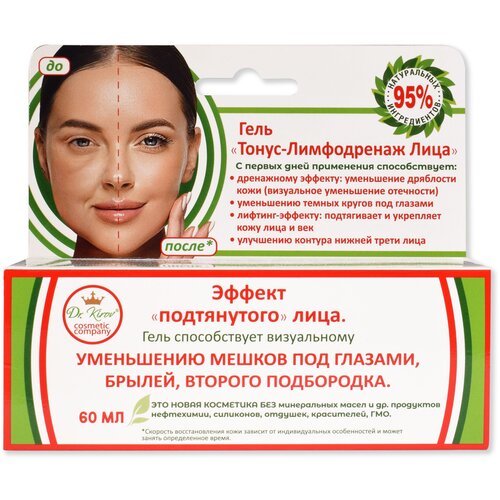Тонус Лимфодренаж лица- гель от отеков, отечности под глазами, брылей, второго подбородка.