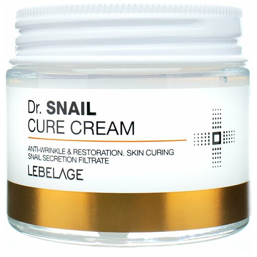 Крем для лица восстанавливающий с улиточным муцином Lebelage Dr. Snail Cure Cream, 70 мл