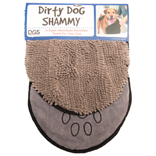 Полотенце для собак Dirty Dog Shammy серое 33 х 79 см Dog Gone Smart (1 шт)