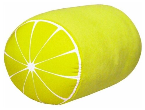 Подушка декоративная Штучки, к которым тянутся ручки Фрукты, 35x19 см, лимон