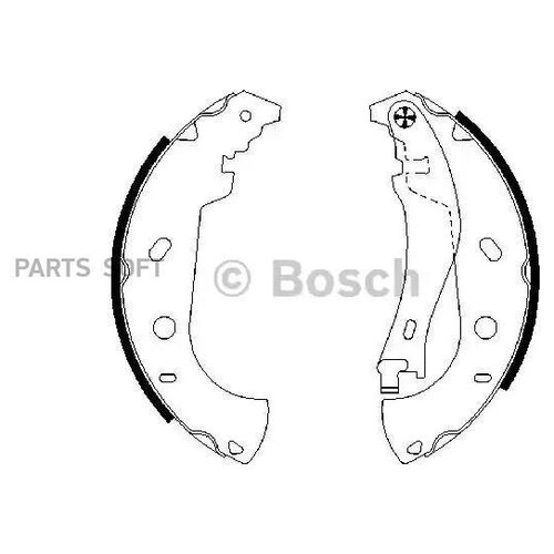 Колодки Тормозные Барабанные Bosch арт. 0986487559