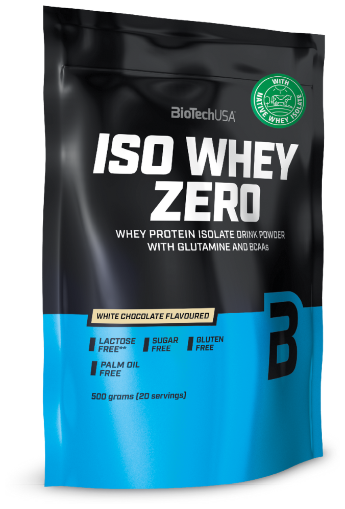 Протеин сывороточный изолят BioTech USA Iso Whey Zero (500 г) Белый шоколад