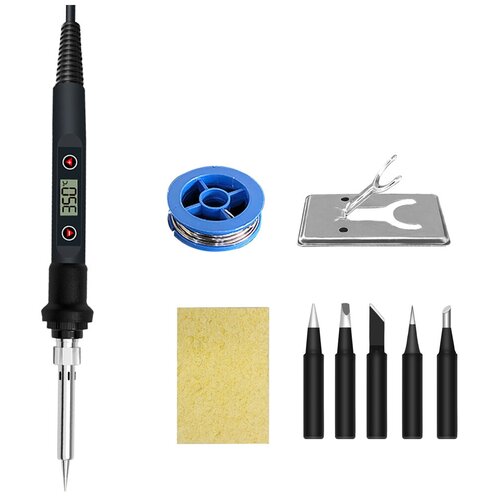 Паяльник 80Вт с регулировкой температуры Набор для пайки 5 предметов 102000₽