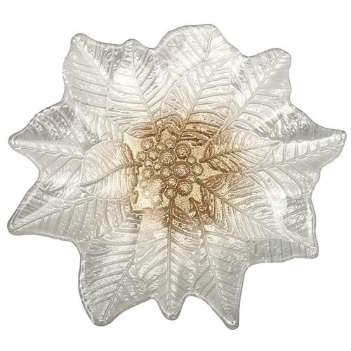 Блюдо poinsettia white gold 27х26 см без упаковки