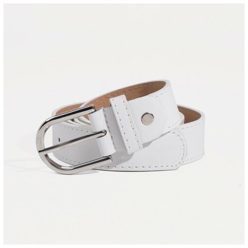 фото Ремень, ширина 3 см, винт, цвет белый noname