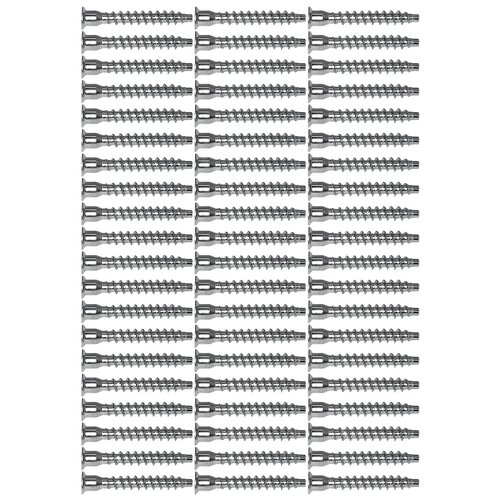 Винт конфирмат, евровинт с потайной головкой 7 х 50 мм, 60 шт