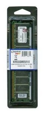 Модуль памяти Kingston DDR 512MB PC333 ECC REG 2700 Dual Rank x8 (KVR333D8R25/512)