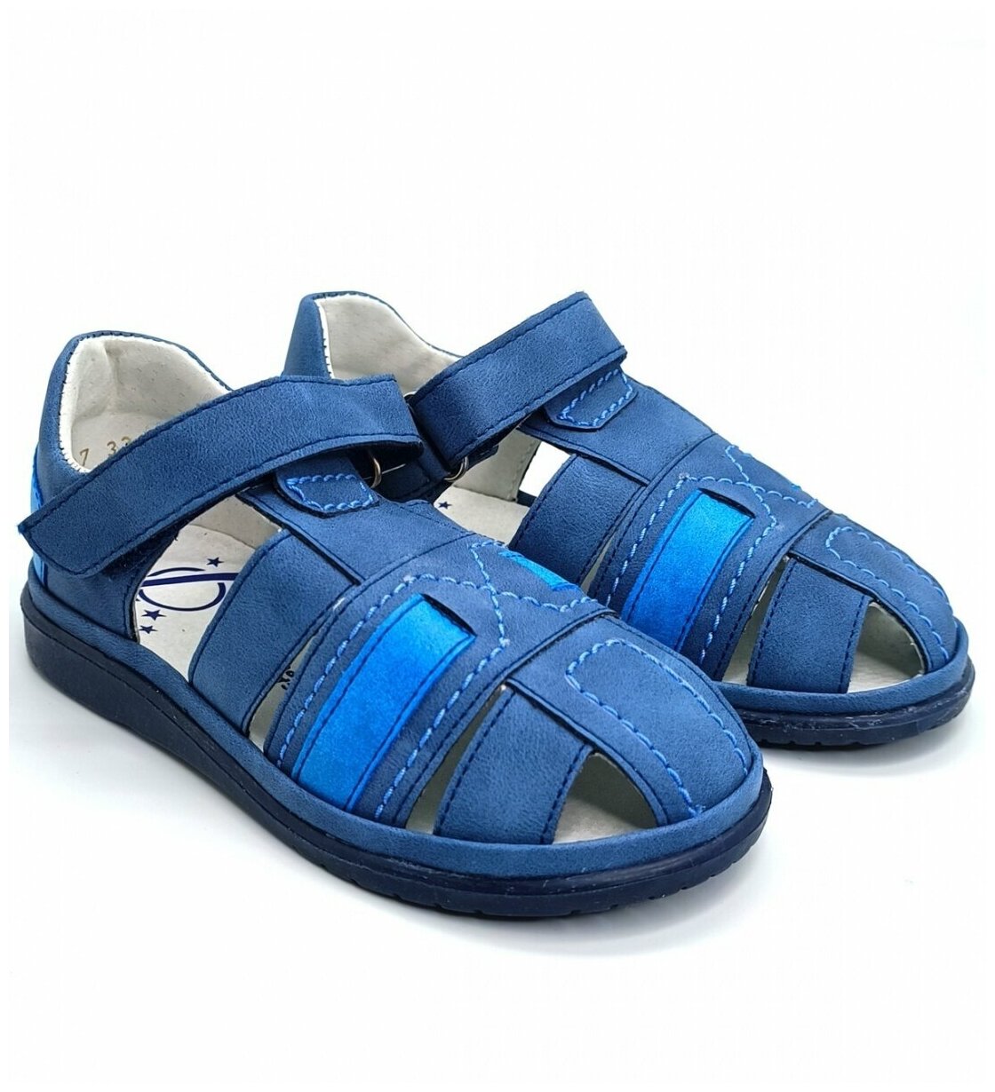 Сандалии для мальчиков цвет синий голубой бренд Bumi артикул 3305-12
