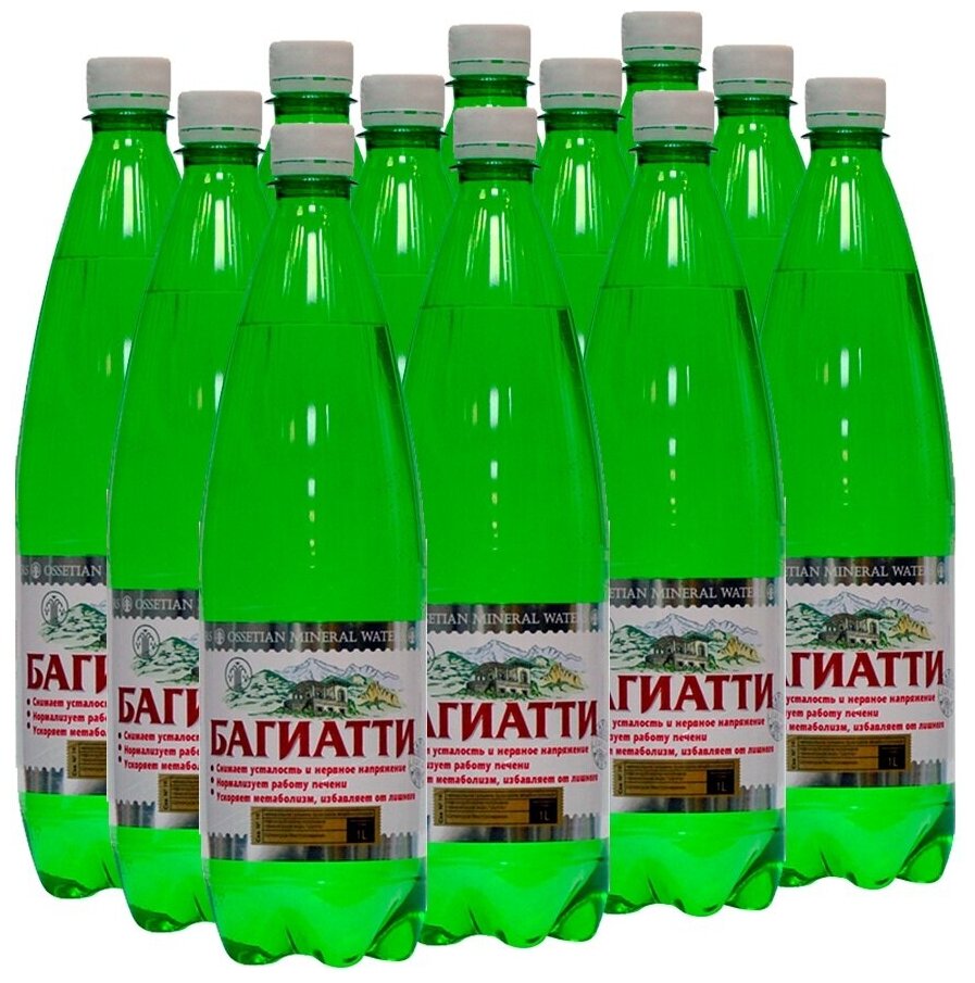 фото Вода минеральная Багиатти газированная, стекло