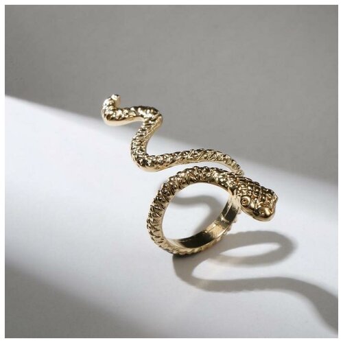 Кольцо кольцо змея мини цвет золото безразмерное
