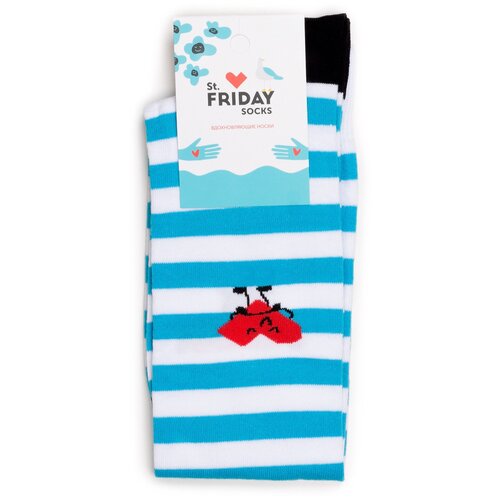 St.Friday Socks - Гольфы в синюю полоску 38-41