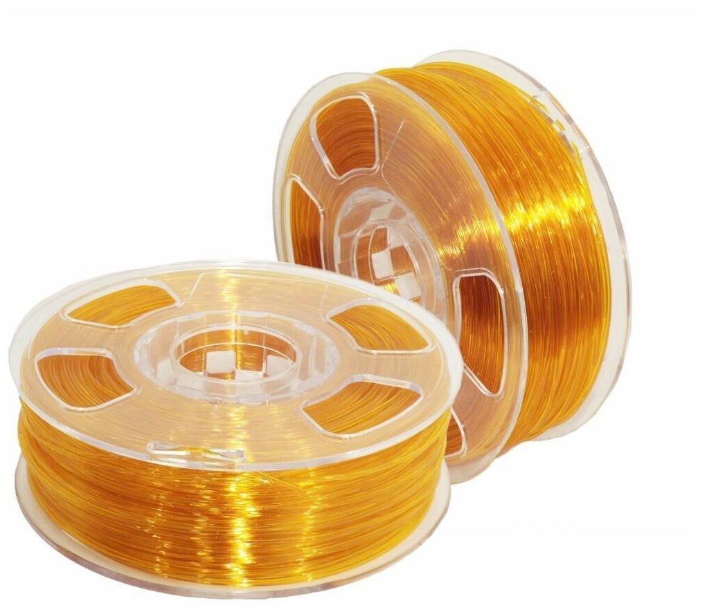 PETG пластик для 3D принтера Geekfilament 1.75мм, 1 кг Янтарный прозрачный (Amber Transparent)