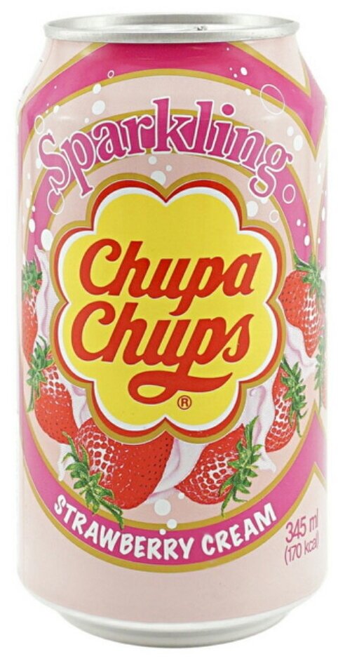 Напиток Chupa Chups Sparkling Strawberry 0.345л - фотография № 7