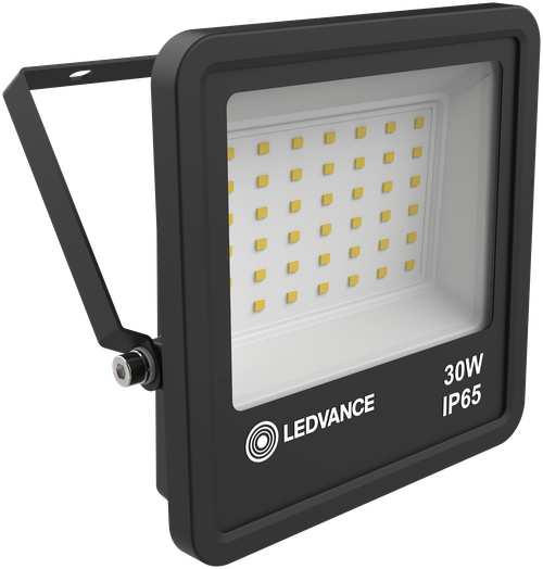 Прожектор светодиодный LEDVANCE Eco Class Floodlight LED 30W/2700/4000K Black IP65, 30 Вт, свет: дневной белый