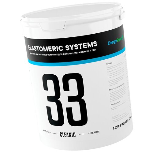 Краска акриловая Elastomeric Systems 33 Cleanic матовая прозрачный 1 л