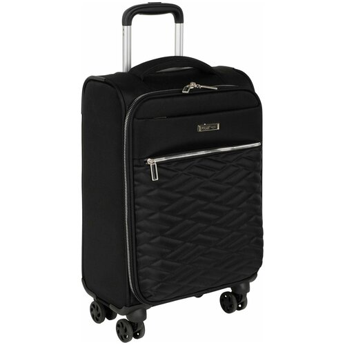 фото Чемодан малый черный 19" тканевый облегченный р2007 polar