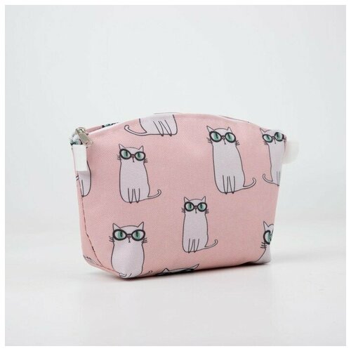 фото Косметичка на молнии, цвет розовый ---