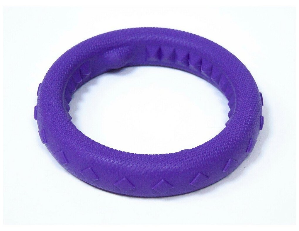 Игрушка для собак зооник Кольцо среднее плавающее, фиолетовое (17 см)
