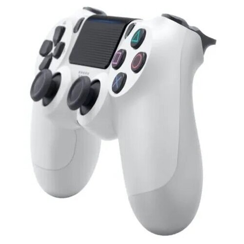 Геймпад DualShock 4 (PS4) White, белый аксессуар ps4 sony dualshok 4 беспроводной геймпад кхл трактор