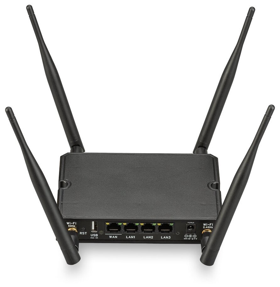 Kroks Rt-Cse m12-G гигабитный роутер со встроенным модемом LTE cat.12, WiFi 2,4+5 ГГц (F-female)