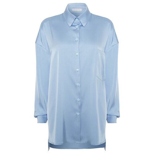 Рубашка SENOCHKINA, голубой, one size