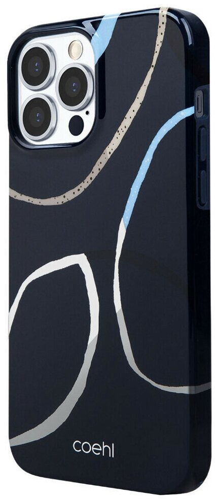 Uniq для iPhone 13 Pro Max чехол COEHL Valley Deep navy